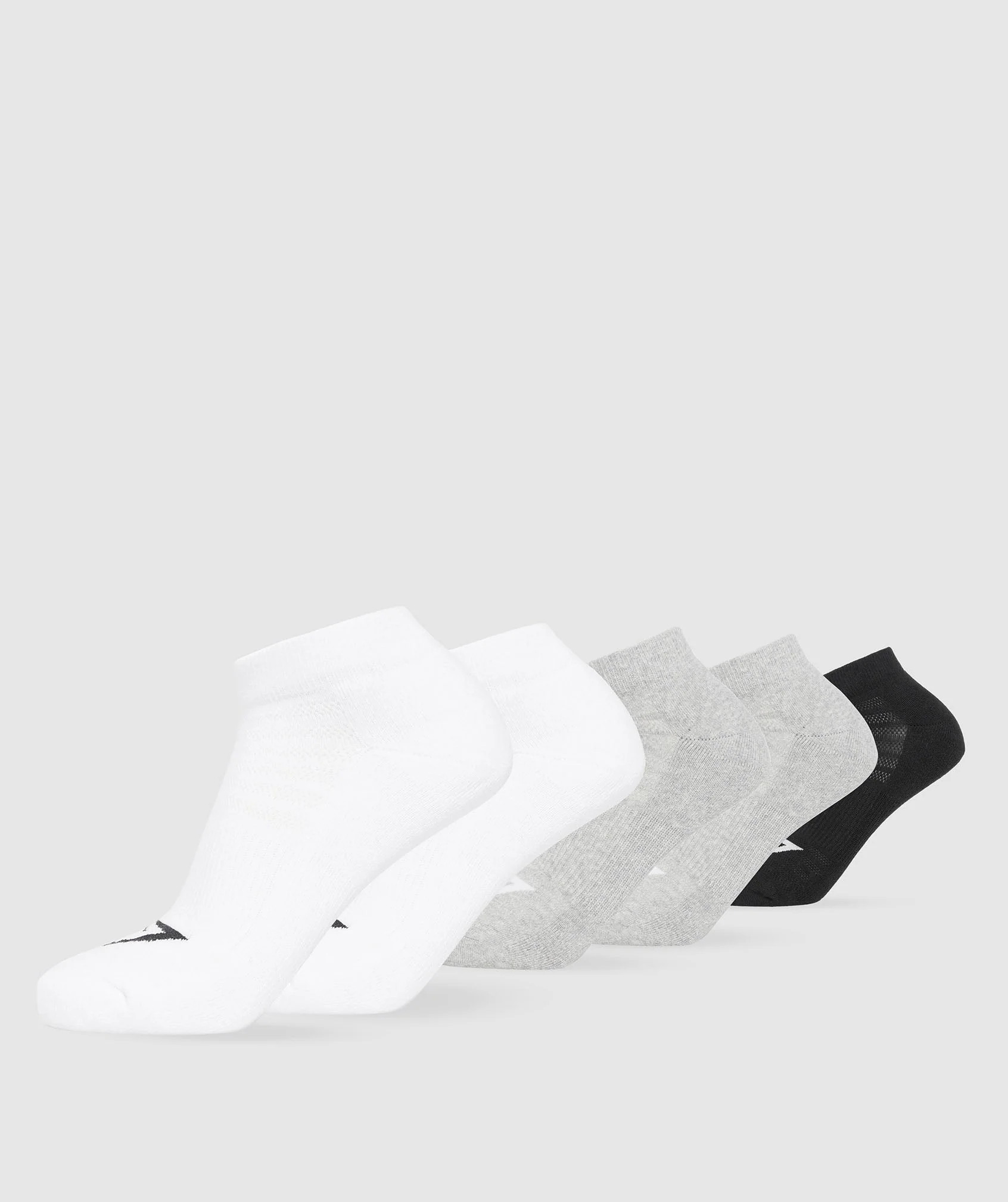 Ankle Socks 5pk White/Light Grey Core Marl/Black