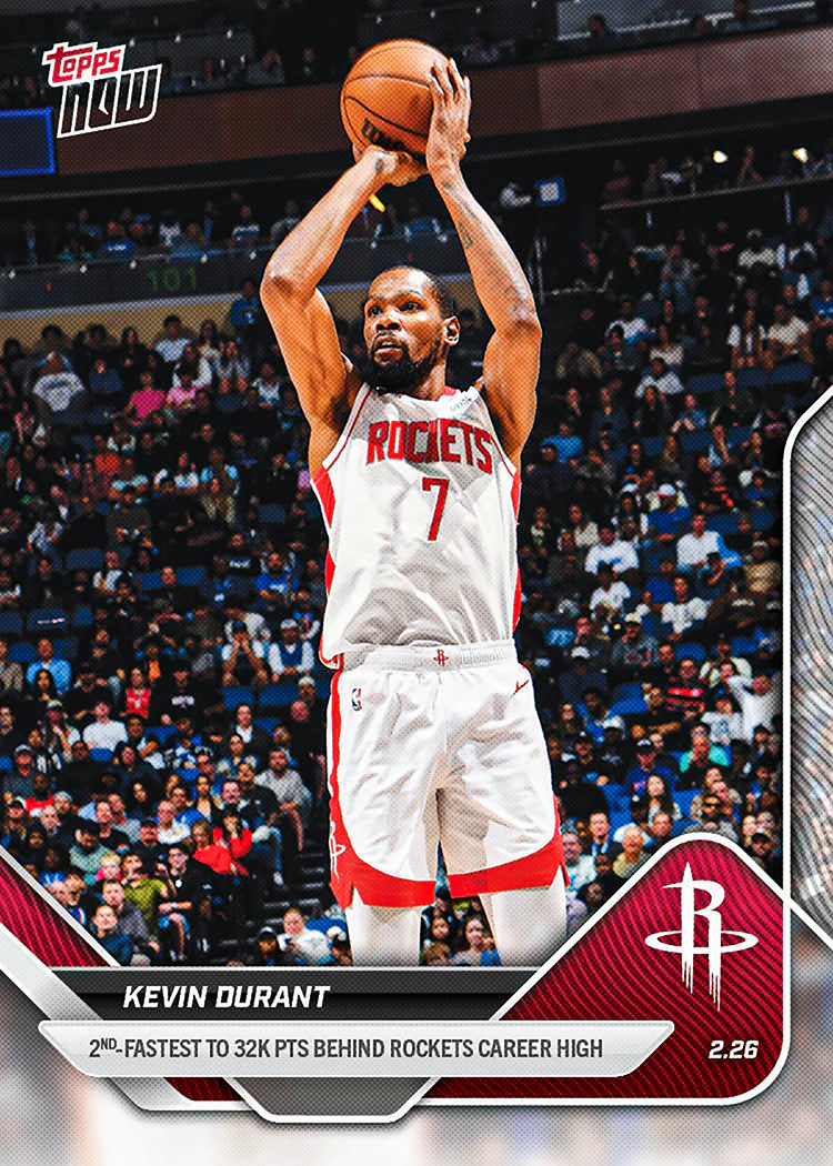 Kevin Durant - 2025-26 NBA Topps NOW® - Card 186 - PR: 860