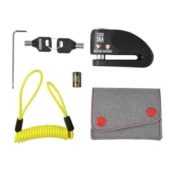 Anti-theft Top Block ALARM AVA -10 BLACK SRA with storage pouch and universal reminder cordRef: xe0108 / ava10n
