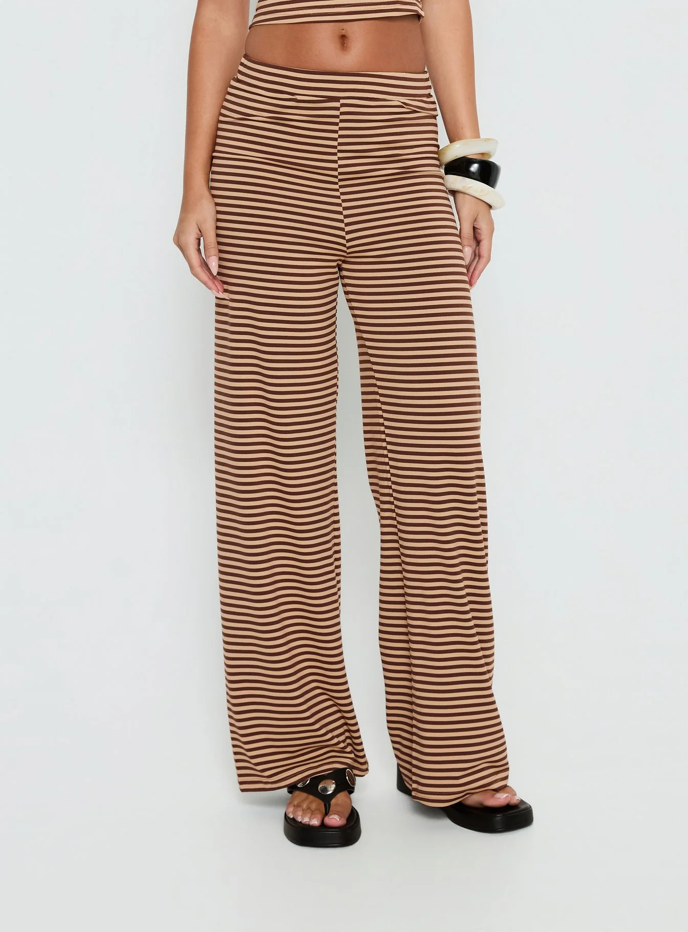 Timora Pants Brown Stripe
