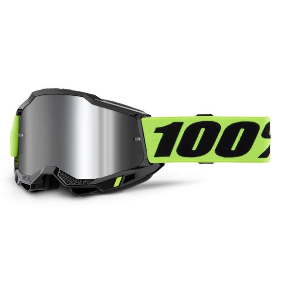 100% ACCURI 2 cross mask Fluo Yellow - Mirror Silver 2024 - YellowRef: CE1334 / 50014-00040