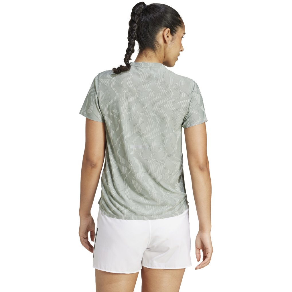 adidas Ultimate CLIMACOOL+ Running Tee Women - silver green JD7789