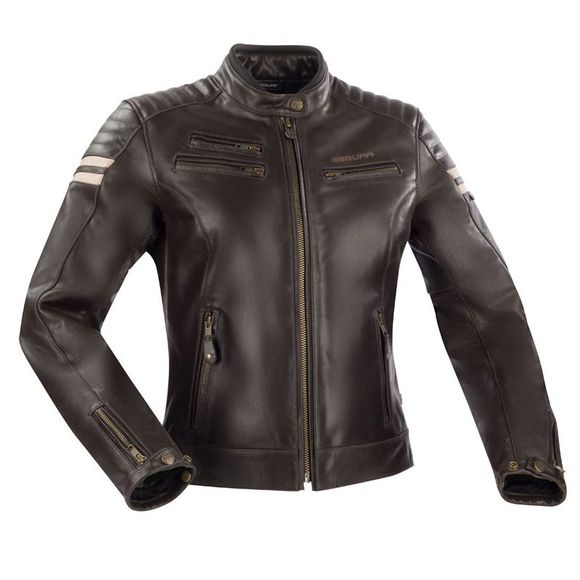 Segura Lady Funky Motorcycle Jacket - Brown / BeigeRef: Sg1349-C9801