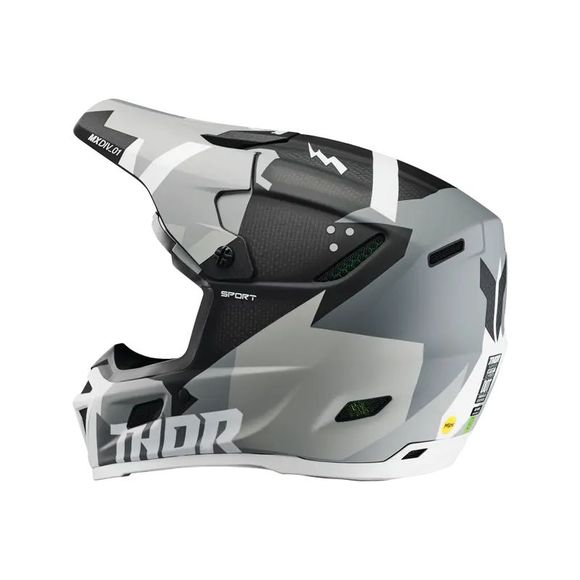 Thor REFLEX cross helmet - SPORT CARBON - BRAVE 2026 - Gray / WhiteRef: TO3334