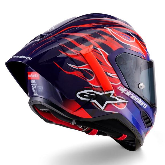 Casque intégral Alpinestars SUPERTECH R10 FLYTE - JORGE MARTIN - Violet / RougeRef : AP4075