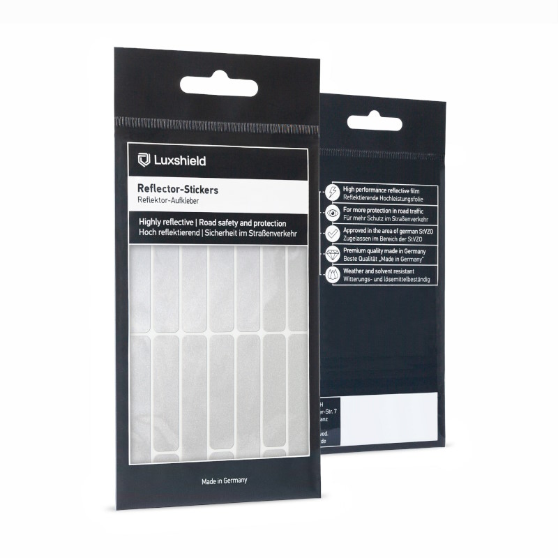 Luxshield Reflecting Sticker Stripes - Silver