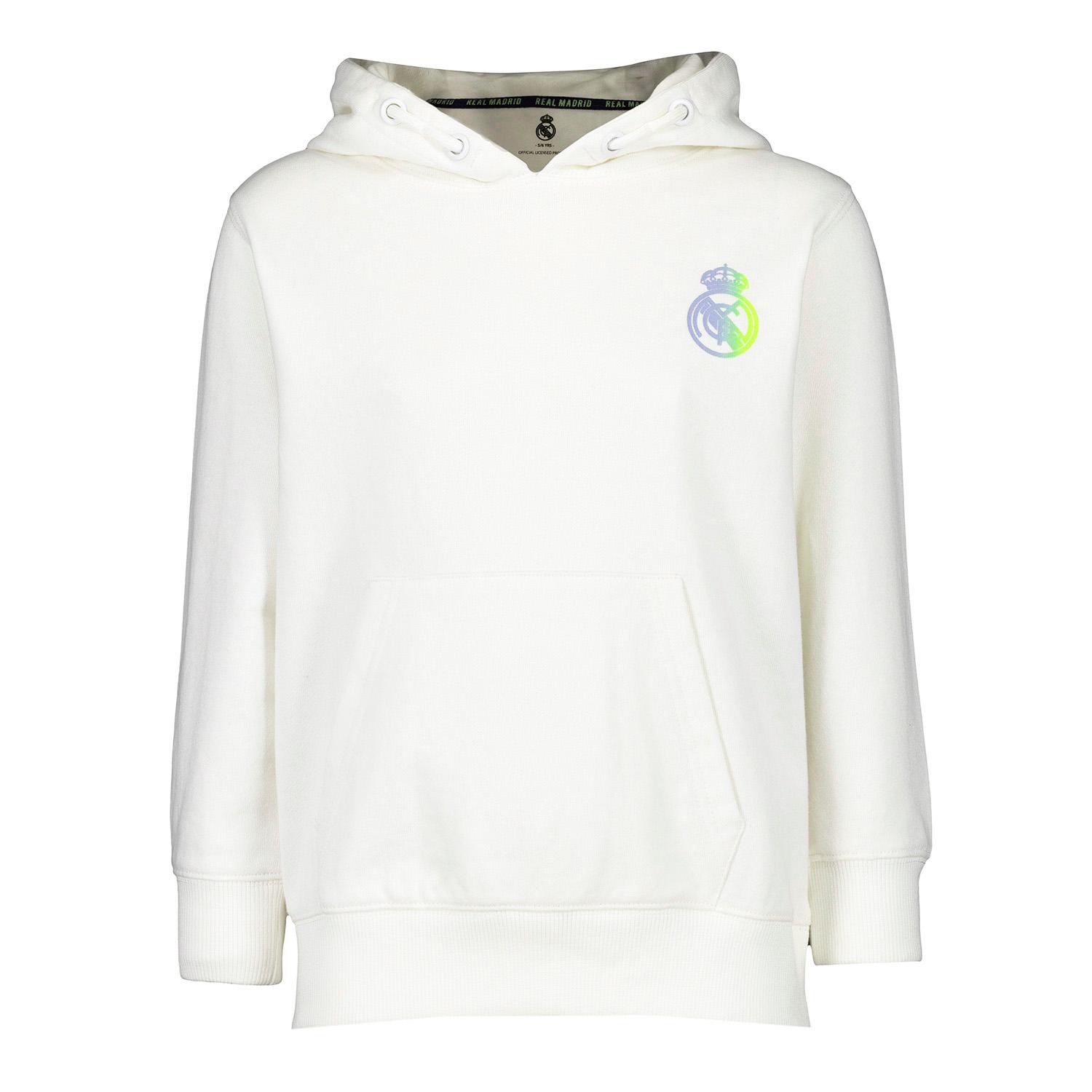 Kids Hoodie Fan Kids Real Madrid Back Print White Real Madrid