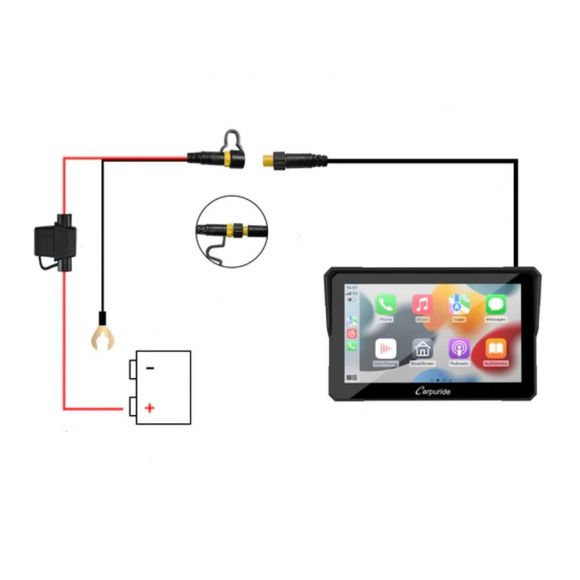 Ecran connecté Carpuride W502 - Carplay®/Android Auto™ - 5 pouces UniverselRef : CRP0001 / 502