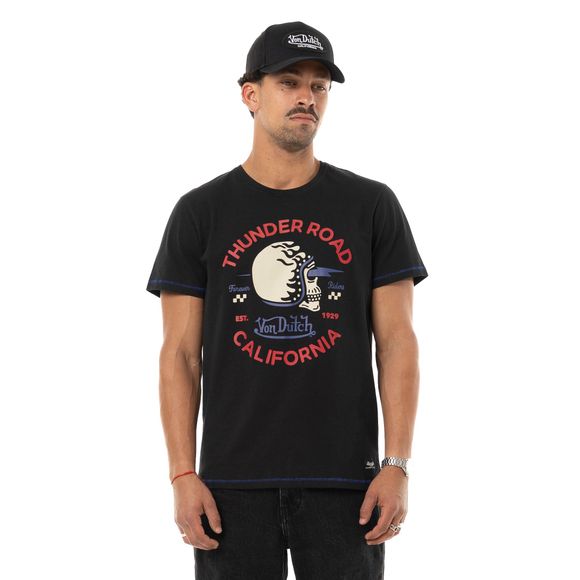 T-Shirt manches courtes Von Dutch AGAIN - NoirRef : VDH0358