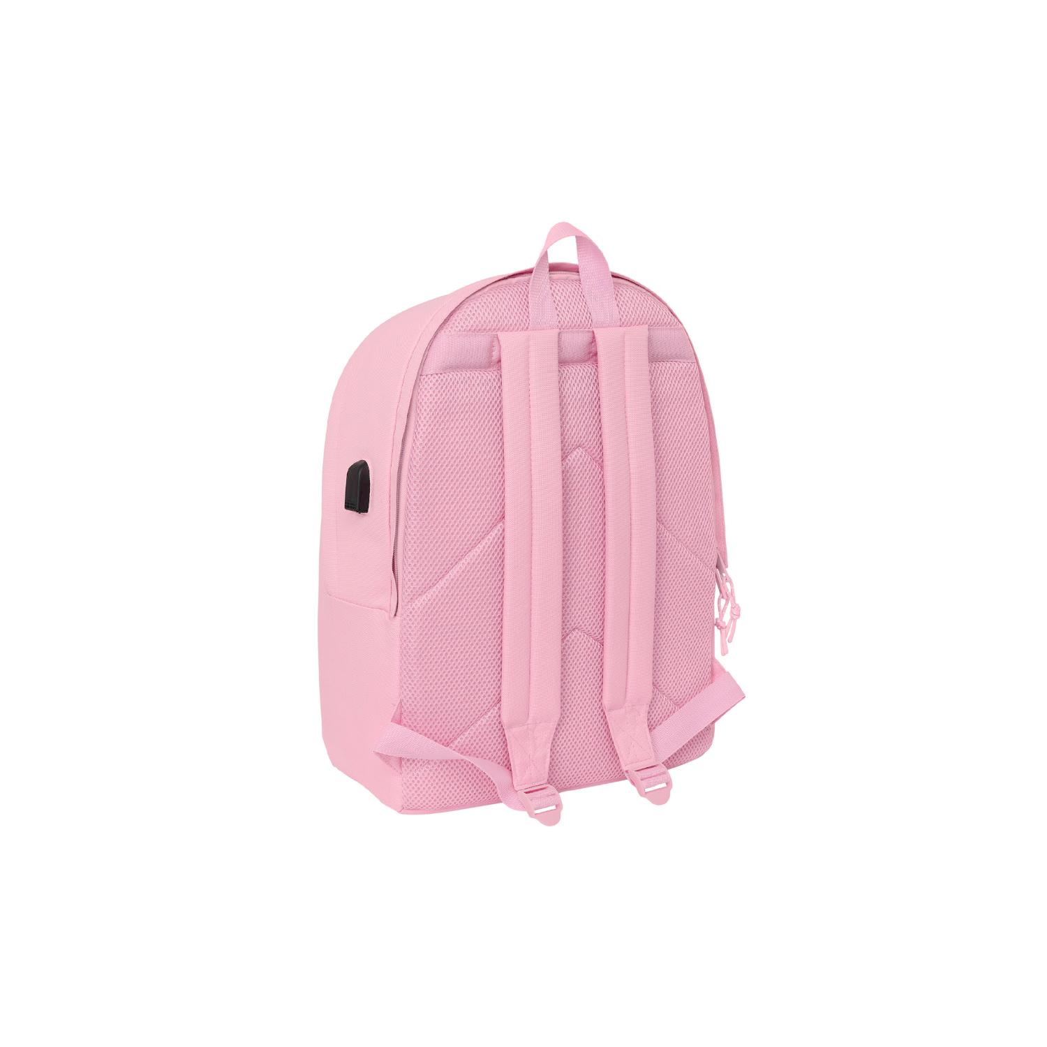 Double Backpack Laptop 15,6´´ Pink/White Real Madrid