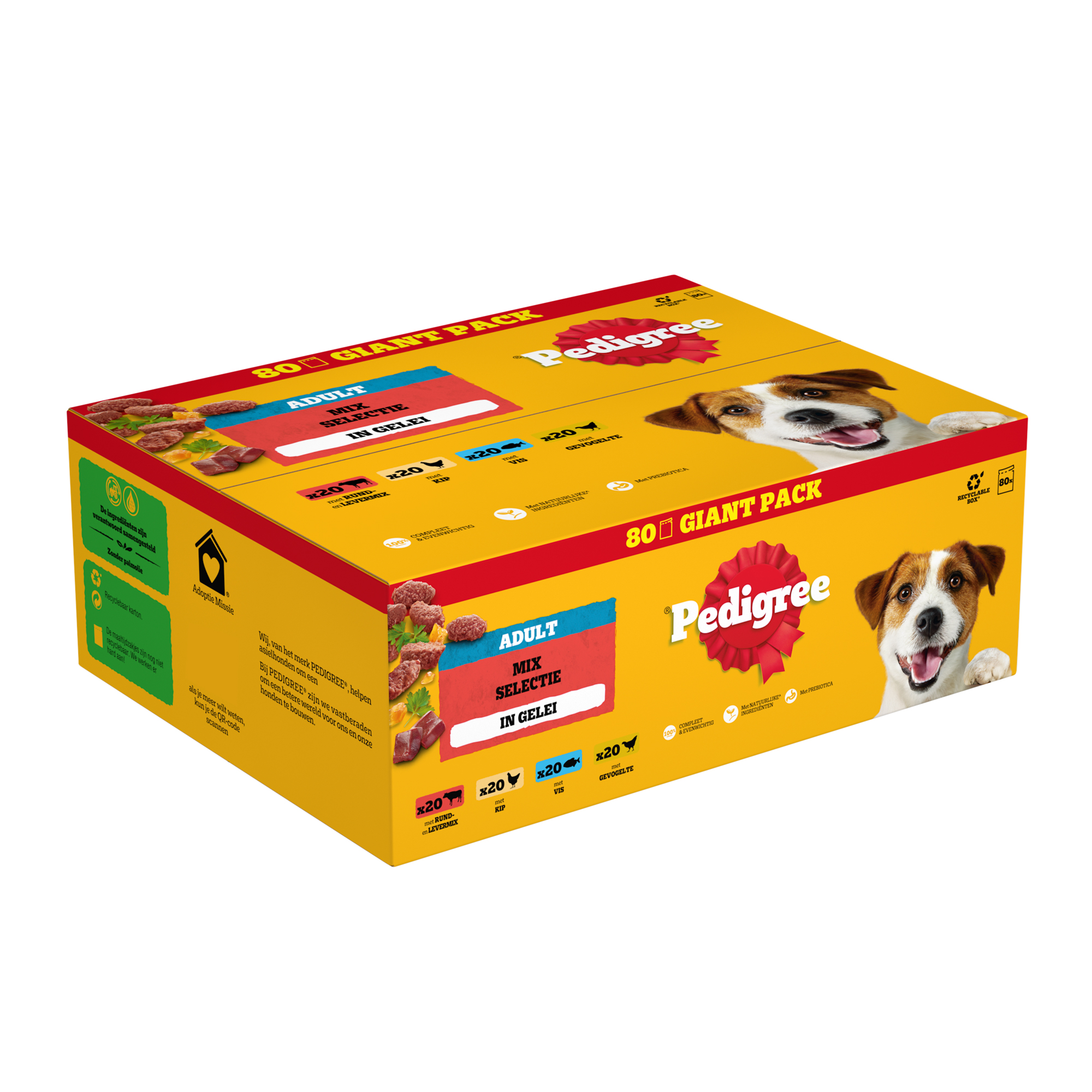 Pedigree Adult Selection in Jelly Pouches - 80 x 100 g