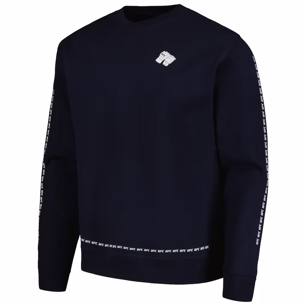 Men's UFC Navy Repeater Pullover Sweatshirt