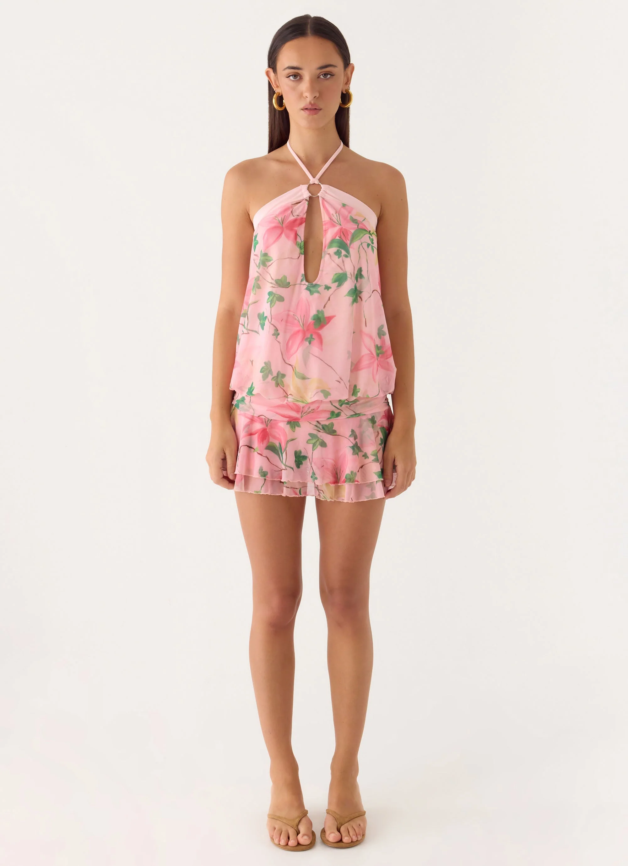 Telling You Mini Dress - Blooming Spring