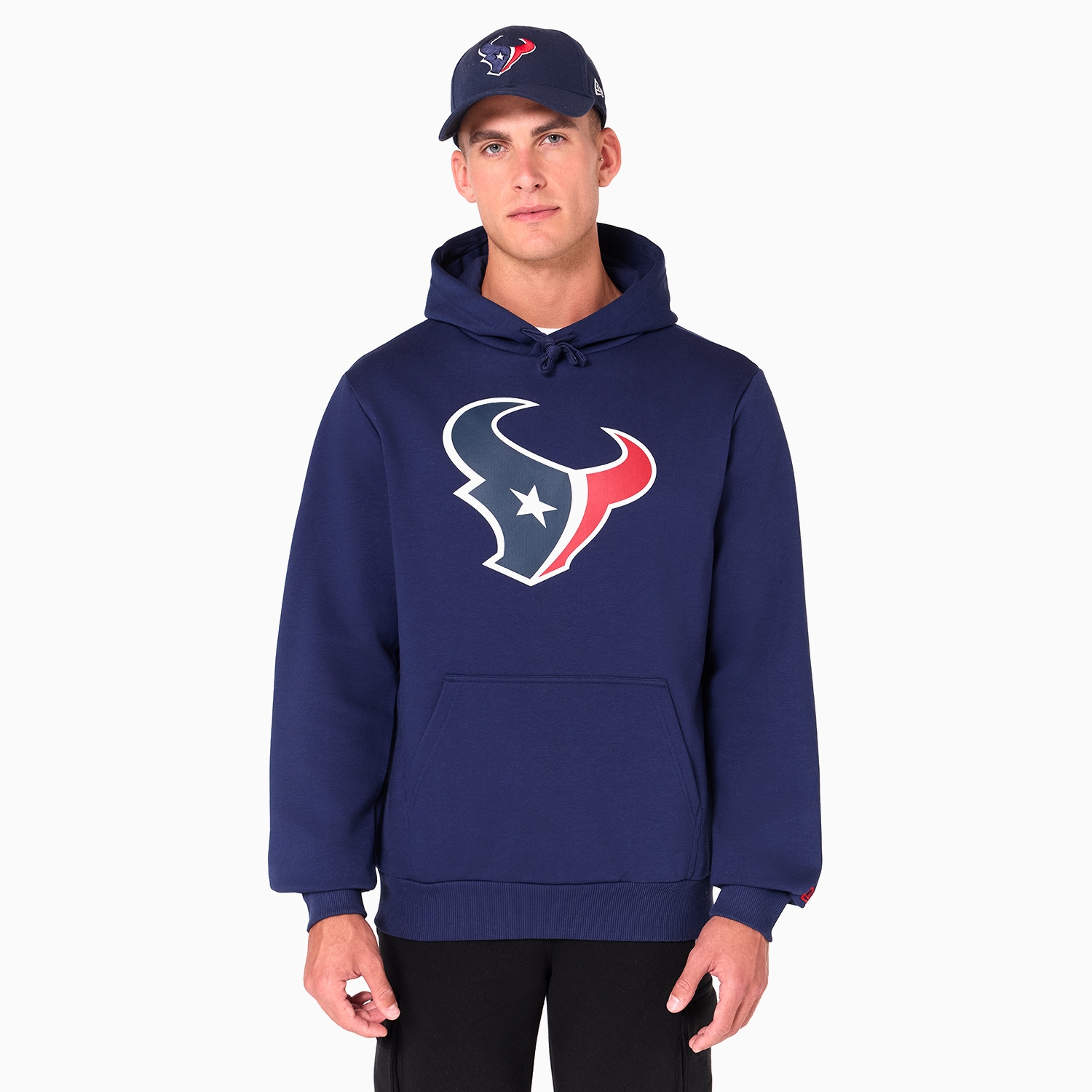 Houston Texans Logo Hoodie NFL Sweatshirt Navy
