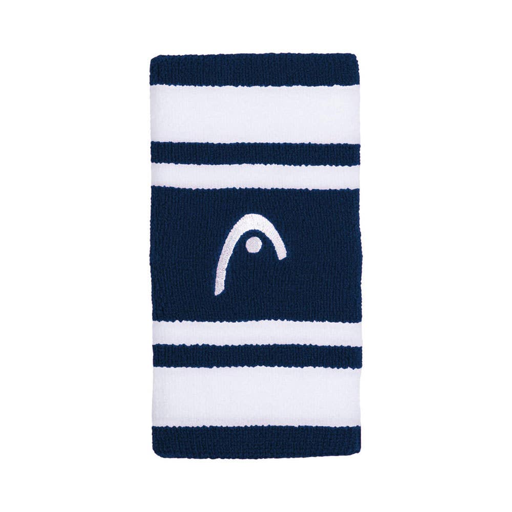 WRISTBAND HEAD STRIPED 5 NAVY BLUE