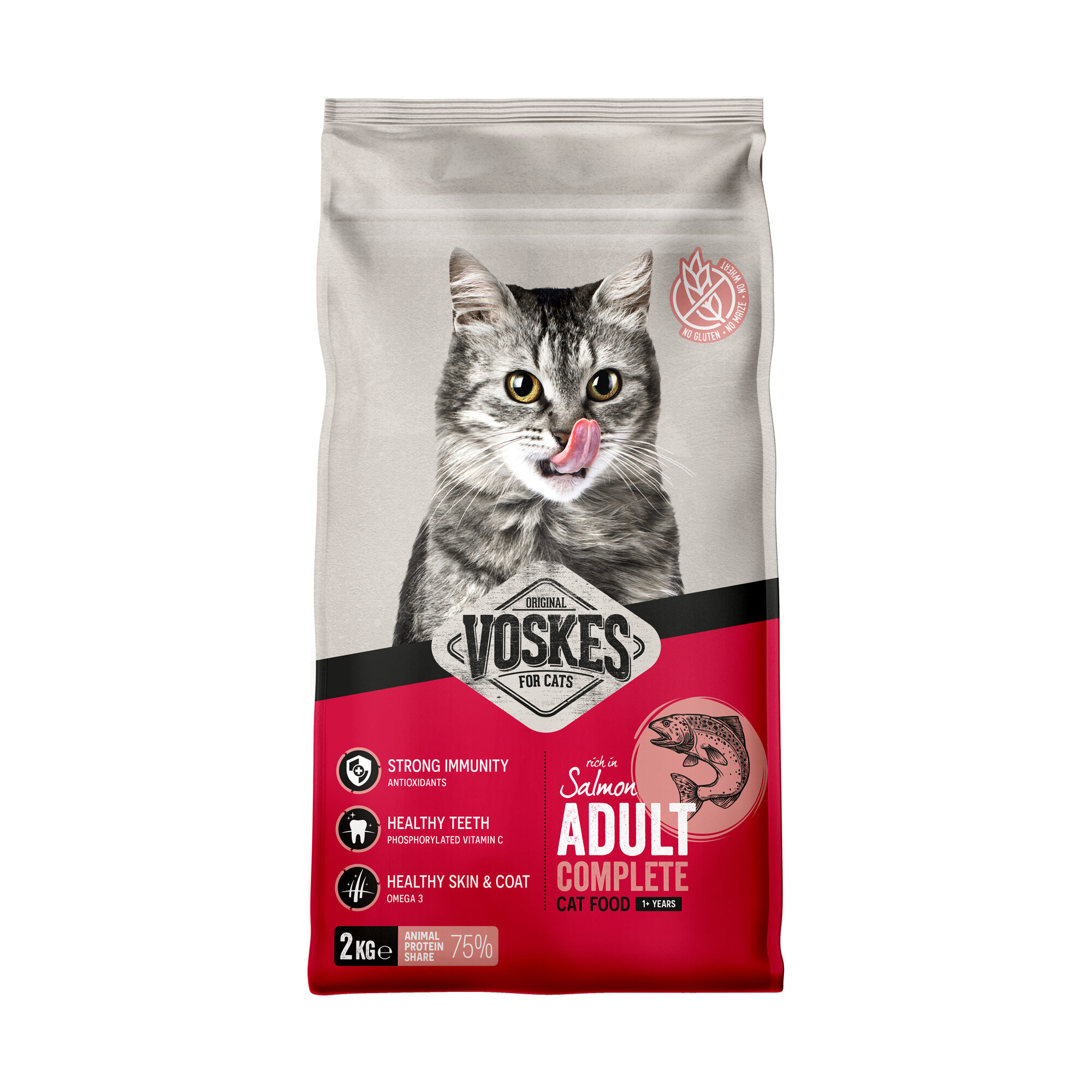 Voskes Adult Cat Food - Salmon - 2kg