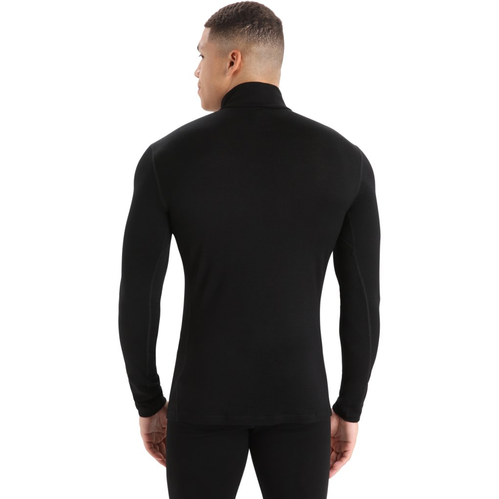 Icebreaker Merino 260 Tech Long Sleeve Half Zip Thermal Top Men - Black