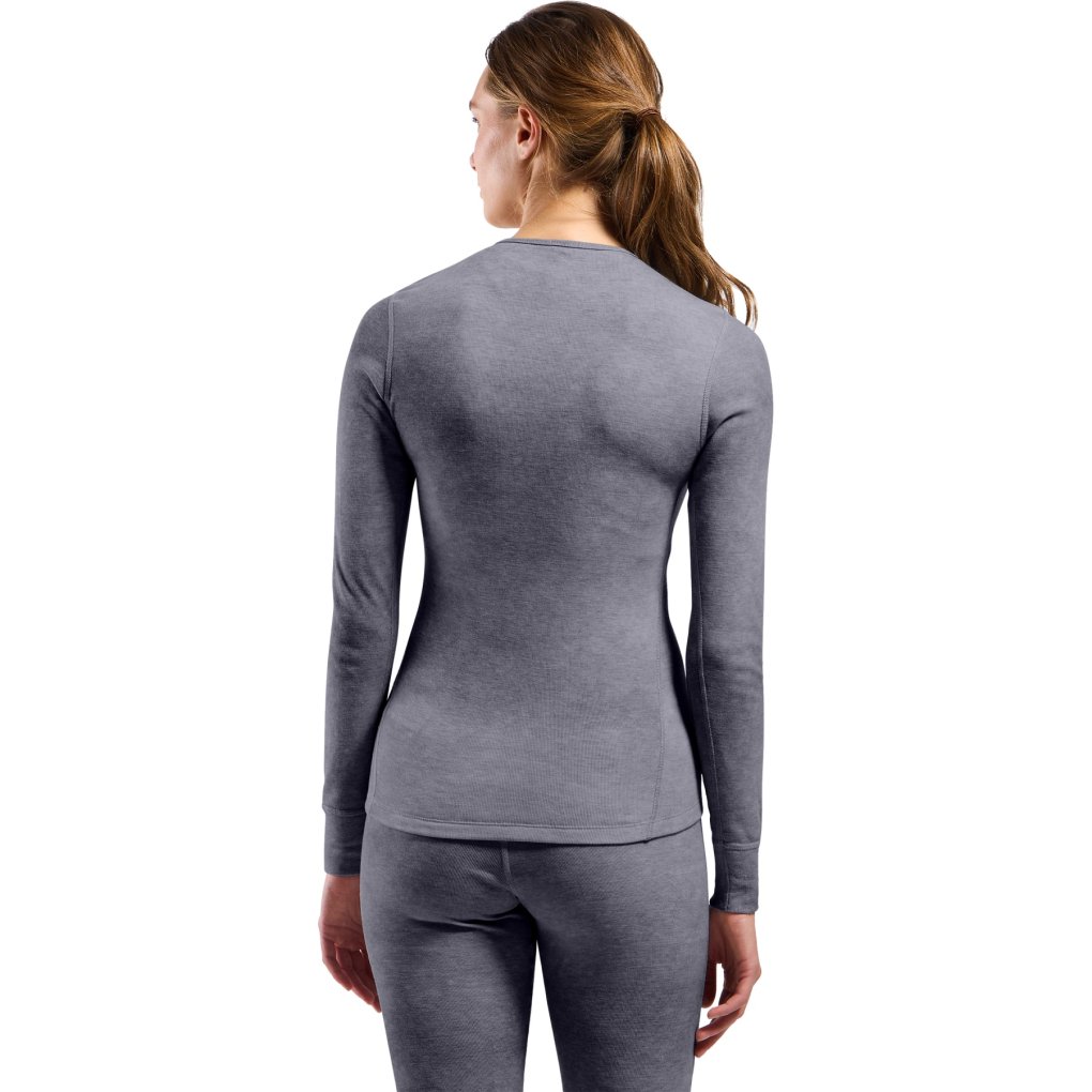 Odlo x POW Collective Voices Active Warm Print Base Layer Top Women - skipper blue