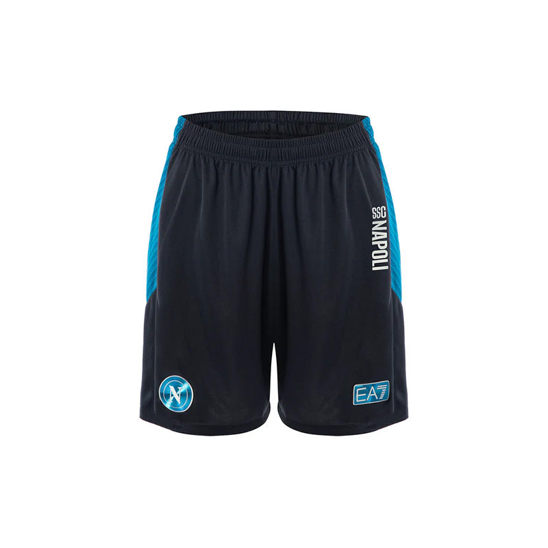 SSC Napoli Ebony Training Shorts for Kids 2025/2026