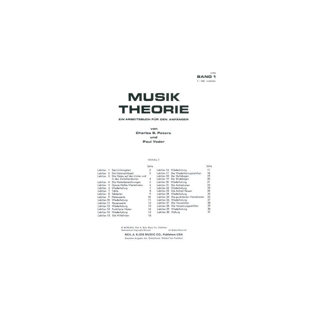 Neil A.Kjos Music Company Musik Theorie 1 – Thomann Ireland