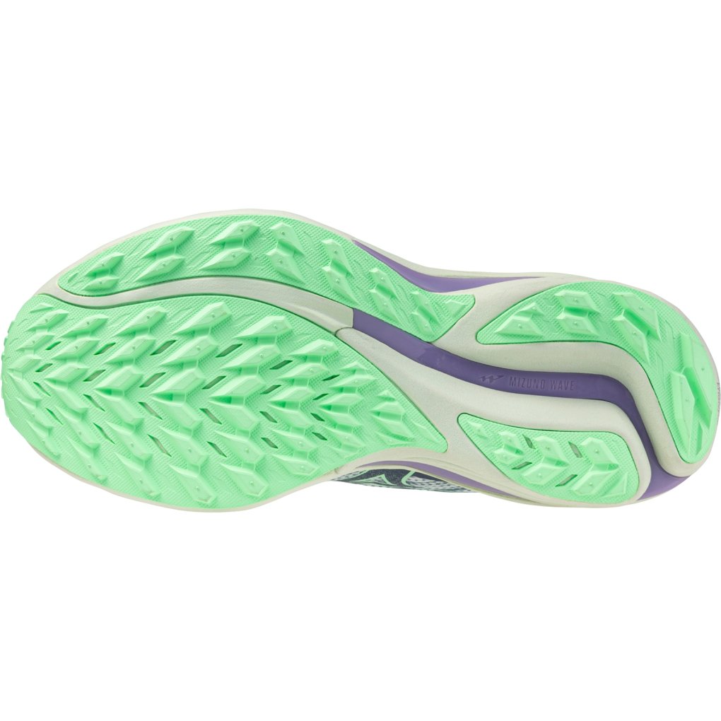 Mizuno Wave Rider GTX 2 Running Shoes Women - Citadel/Vintage Indigo/Hint of Mint