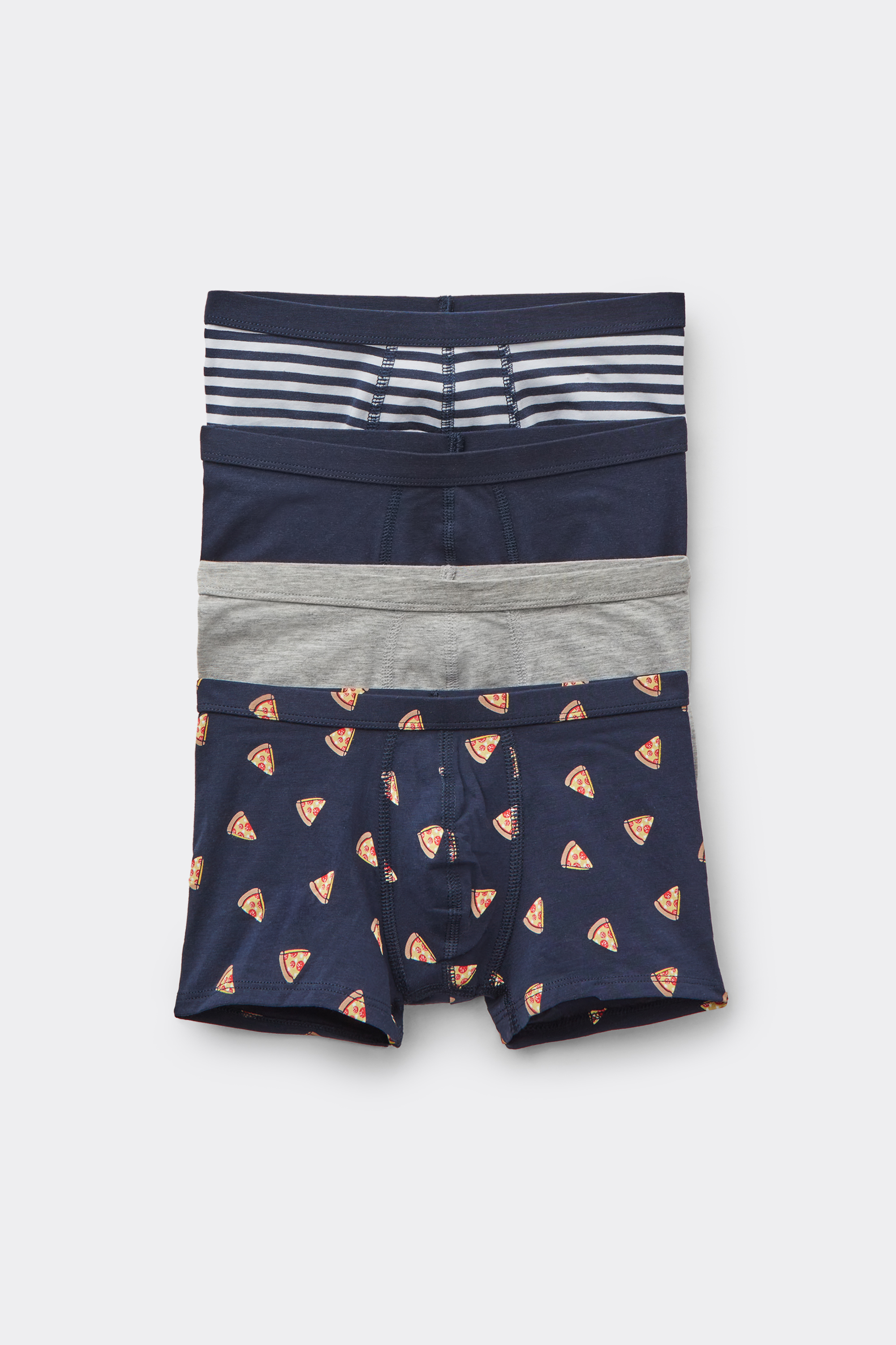 4 Pairs of Boys' Printed Cotton Boxers