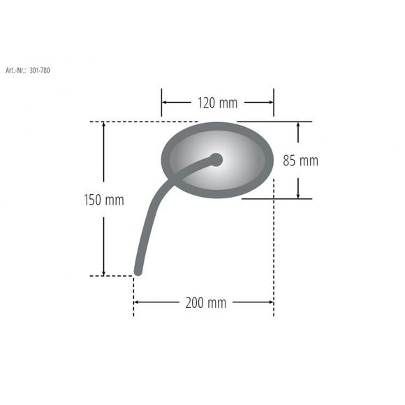 Highsider FERRARA 2 rearview mirror (unit) Universal - BlackRef: HGI0123