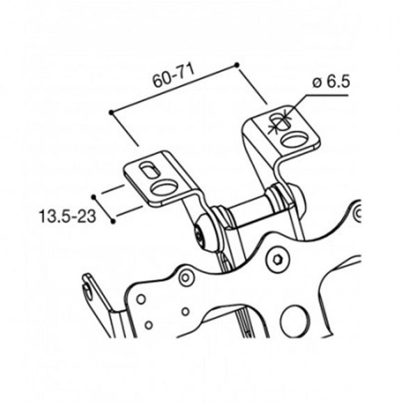 Rizoma Universal License Plate Support Basic Universal - BlackRef: RZ0449 / PT062B