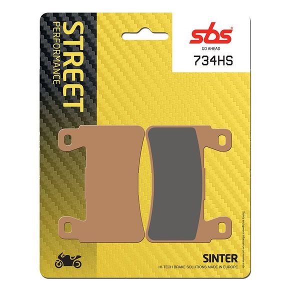 SBS 734HS Sinter Metal Brake Pads - FrontRef: 734HS / 734070