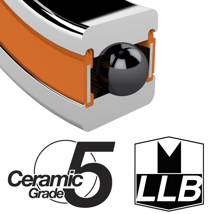 Enduro Bearings CH6802 LLB - ABEC 5 - Ceramic Hybrid Ball Bearing - 15x24x5mm