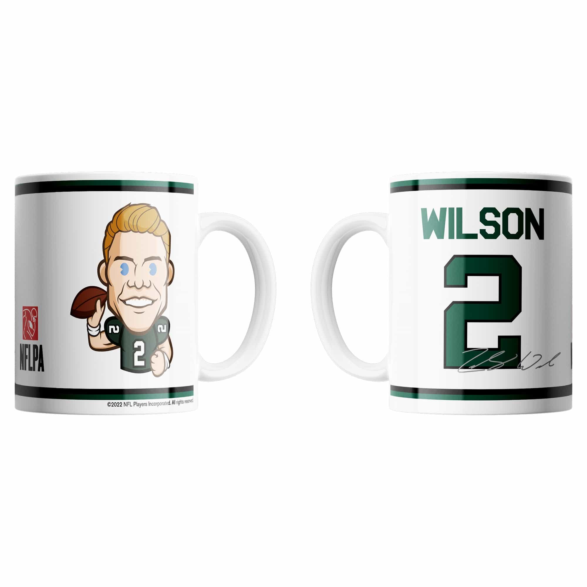 Zach Wilson #2 Emoji NFLPA Jumbo Mug (440 ml)
