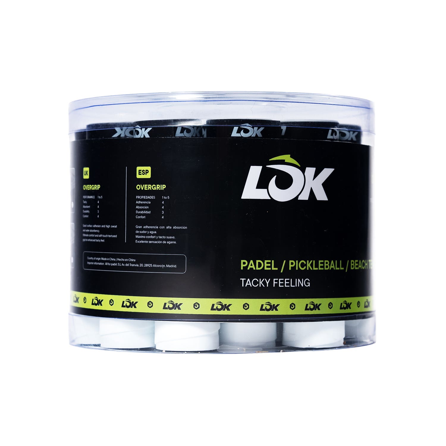 OVERGRIPS LOK CUBE x60 WHITE