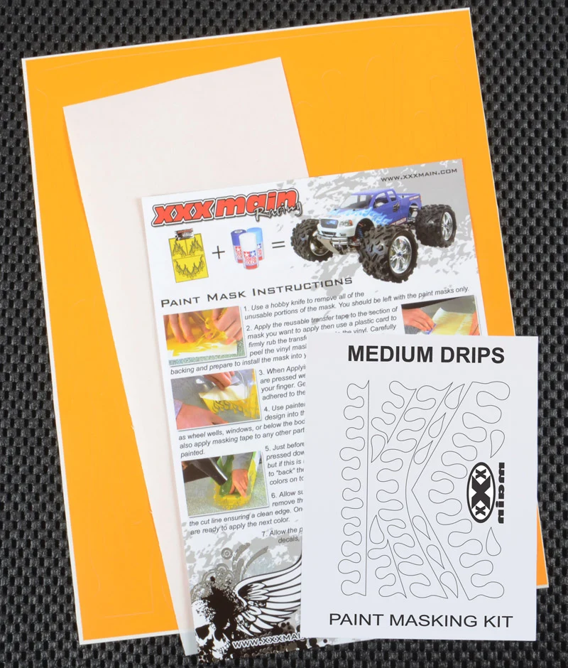 Paint Mask Medium Drips XXX Main Racing XXXM003L