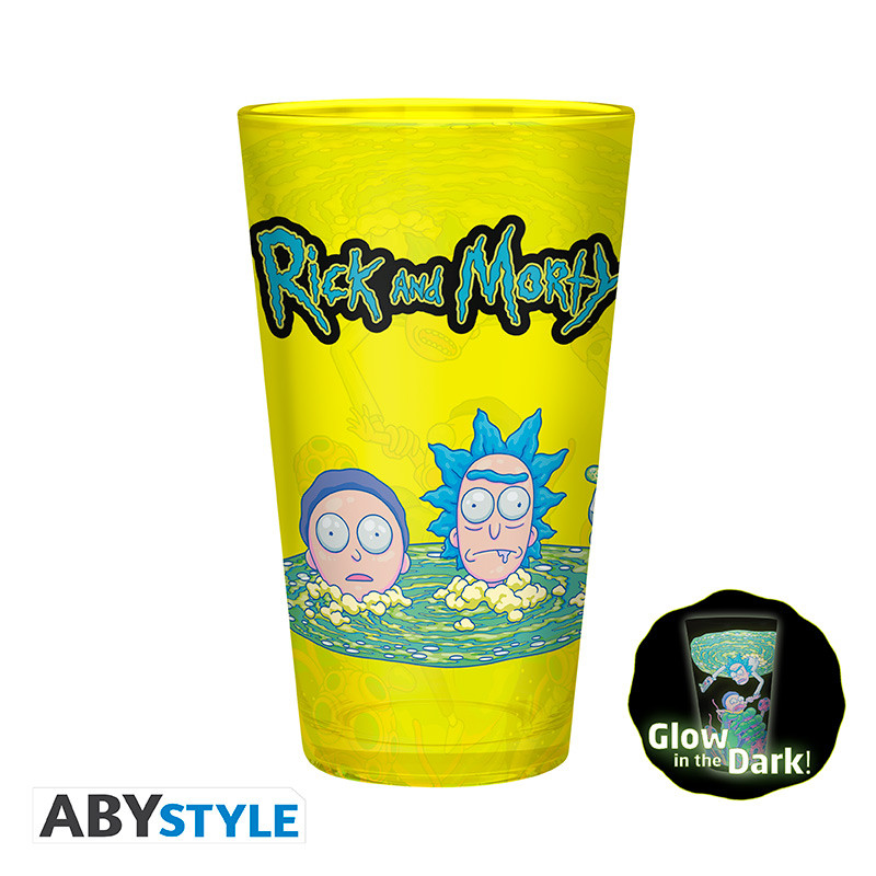 RICK AND MORTY Gift set Glass XXL +Mug+ 2 Coasters Pattern