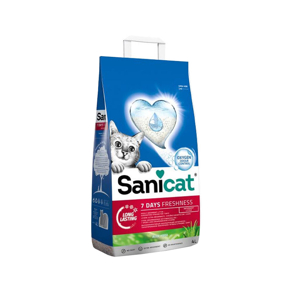 Sanicat 7 Days Aloë Vera Cat Litter - 4L