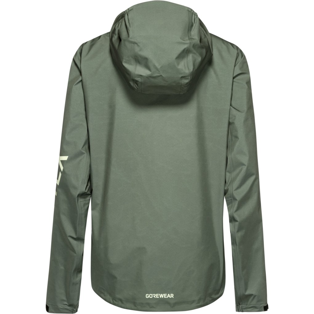 GOREWEAR Lupra 2.0 GORE-TEX Logo Hooded Jacket Women - slate green / spring green DHDJ