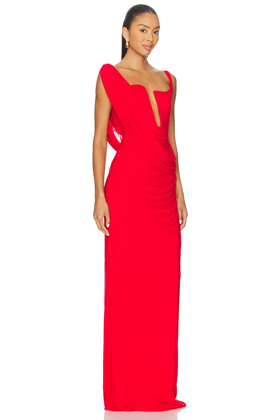 Adriana Red Maxi Dress