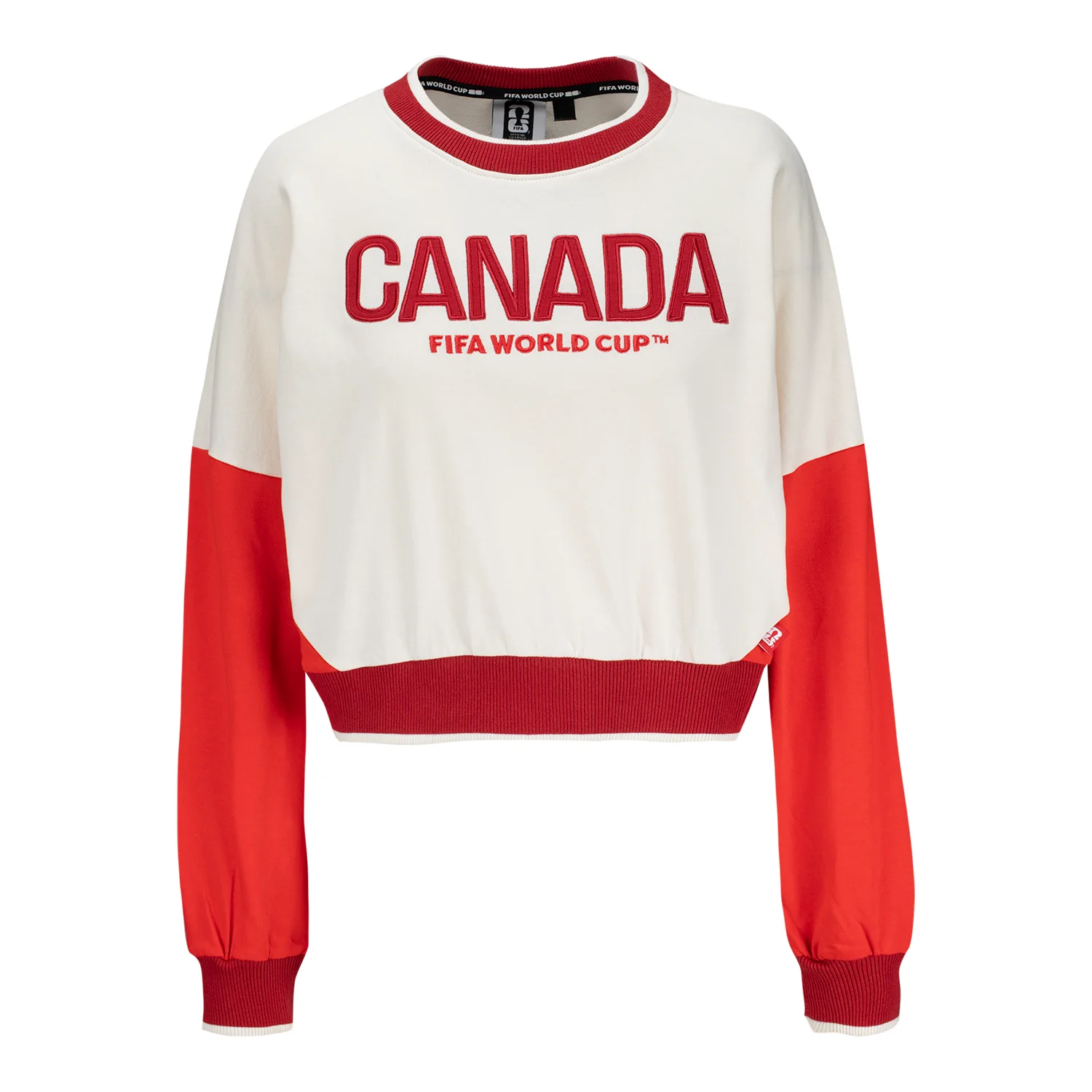 2026 Soccer Fan Collection Canada Crop Sweatshirt - Women's