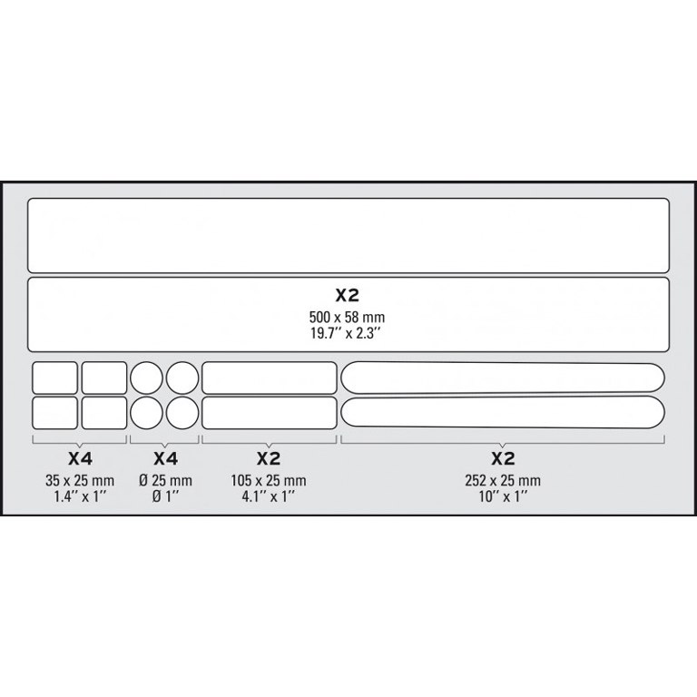 Zéfal Frame Safety Sticker Skin Armor Set L - clear