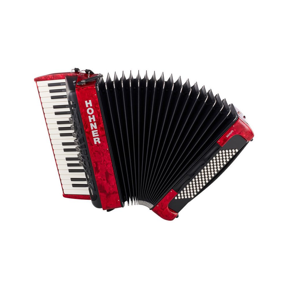 Hohner Bravo III 96 silent key red – Thomann Ireland