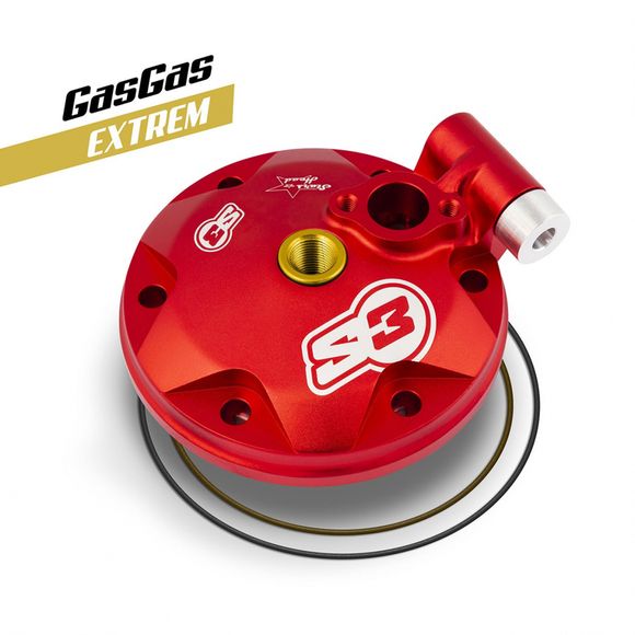 S3 Extreme Enduro low compression cylinder head and insert kit red GasRef: Spart00309A / 1093360