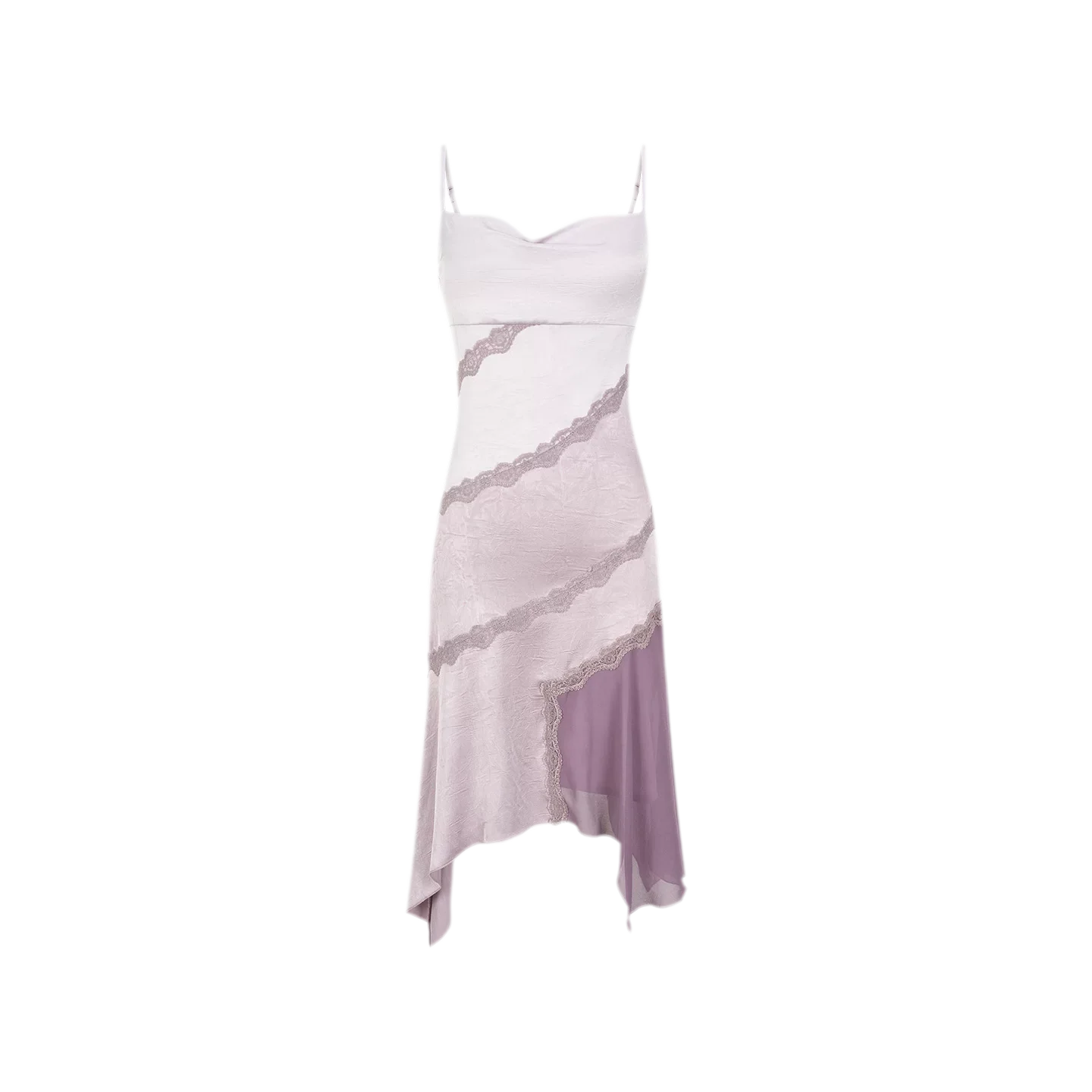 Asymmetric Satin Cami Dress | Final Sale