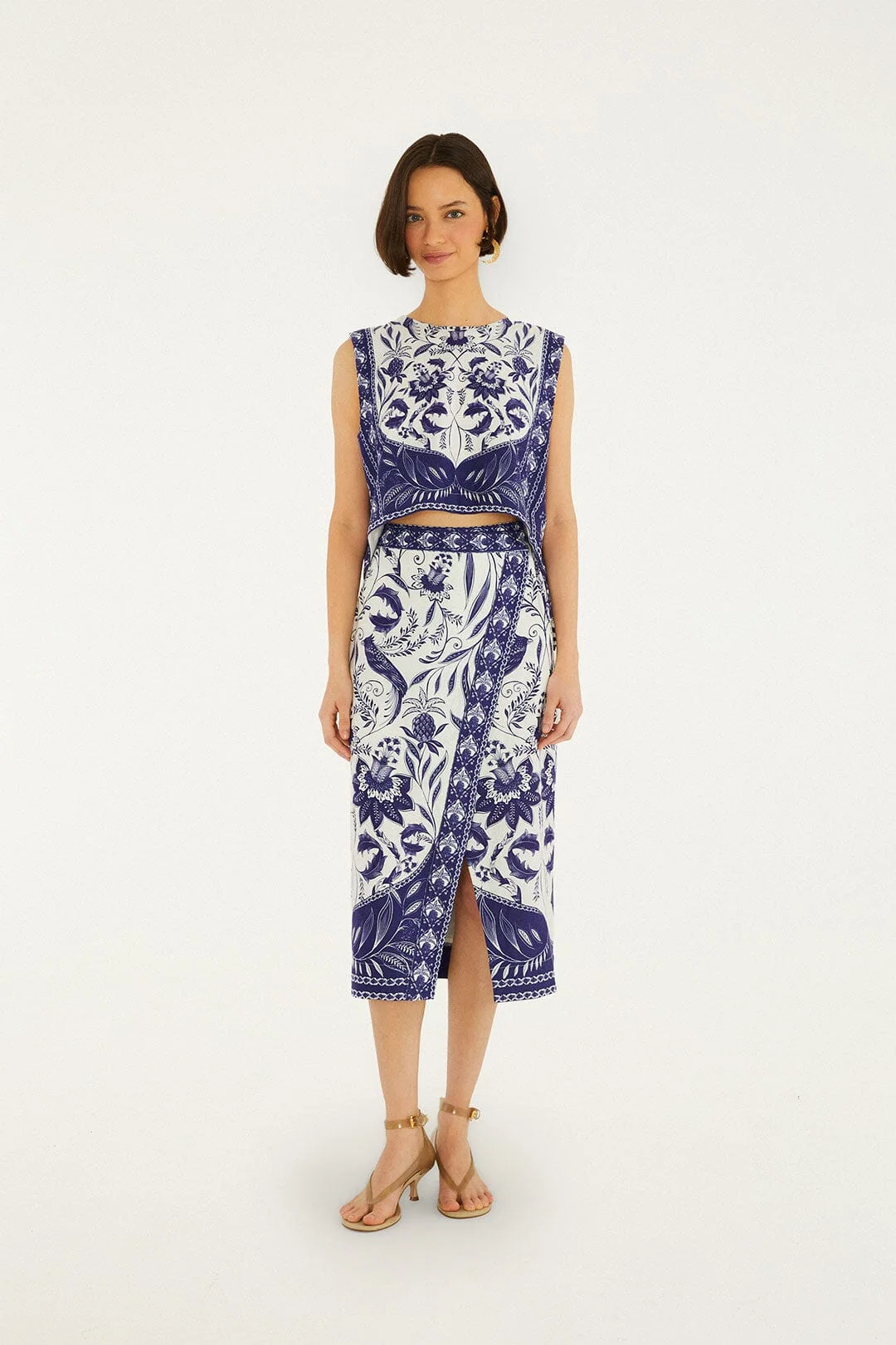 Off-White Nina Wrap Midi Skirt