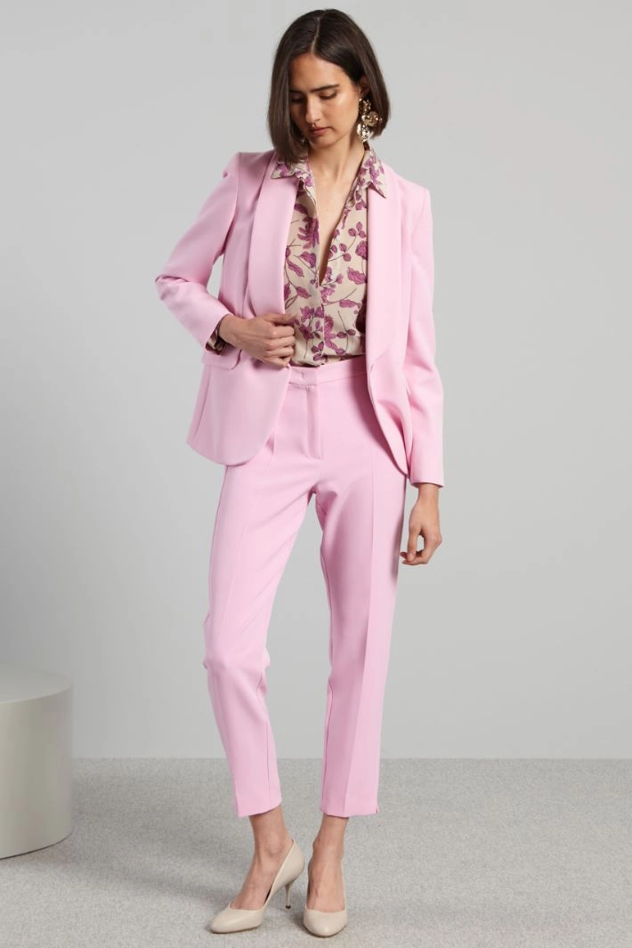 Trousers with slits at hem - PINK
