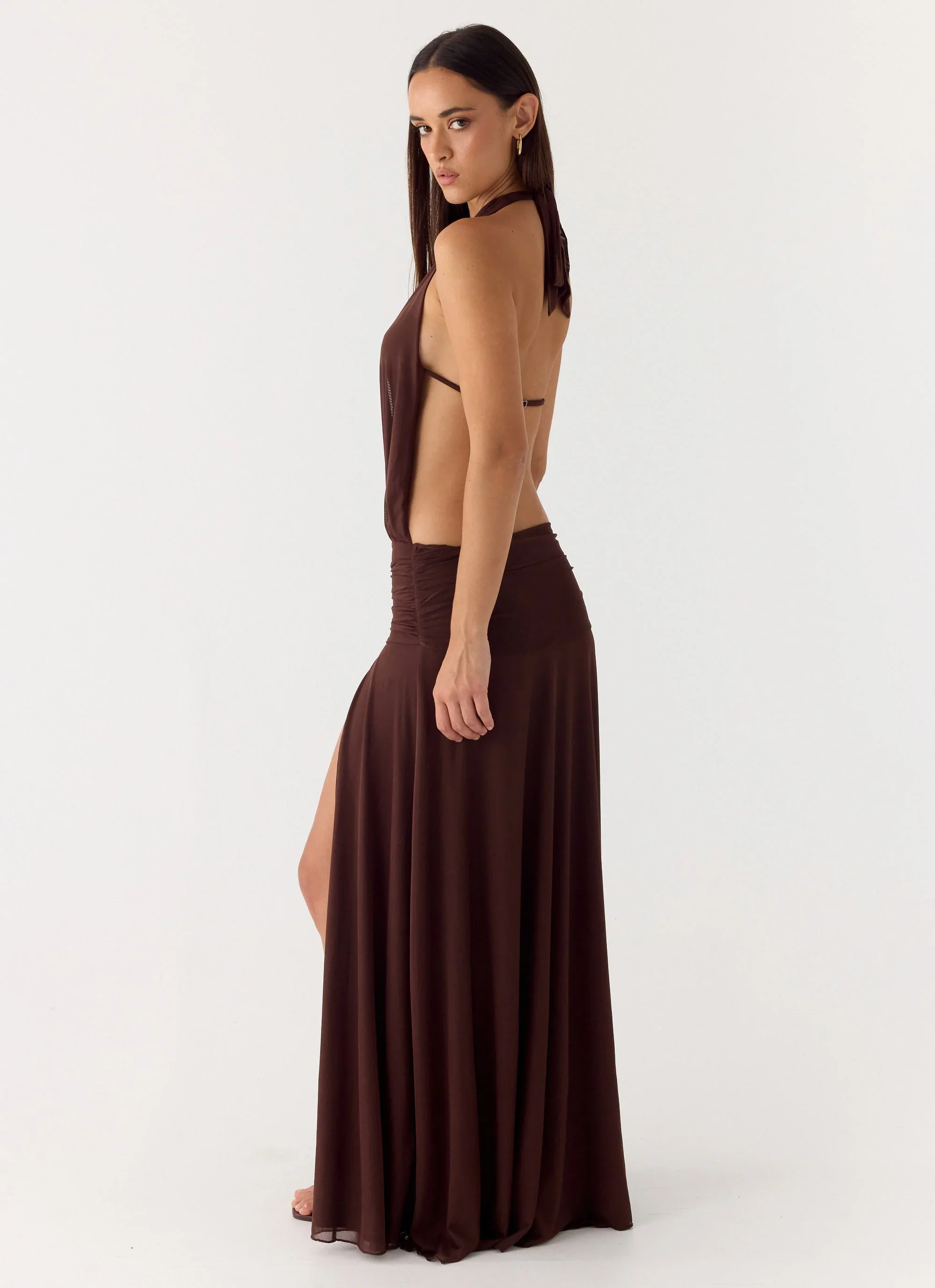 All This Aura Maxi Dress - Chocolate