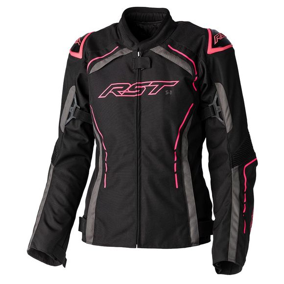 RST S1 TEX WOMAN Motorcycle Jacket - Black / PinkRef: RST0169