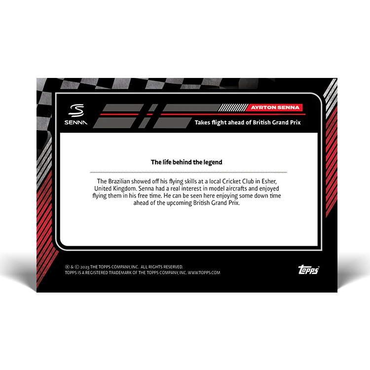 Topps UK - The Story of Senna - Card #11