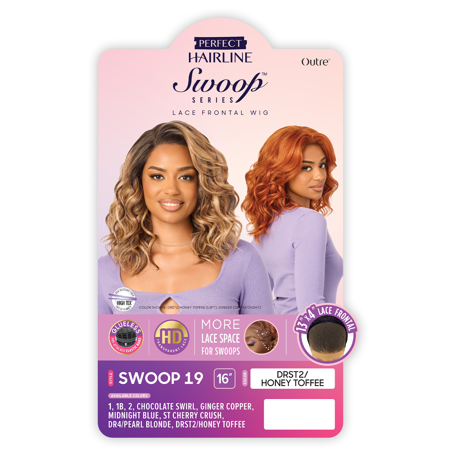 Outre HD Lace Frontal Wig Perfect Hairline Glueless Fully Hand-Tied 13X4 Swoop Series Swoop19