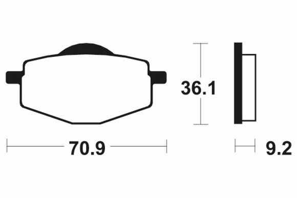 Tecnium MX/Quad sintered metal brake pads - MO75Ref: Te00903A / 1022918