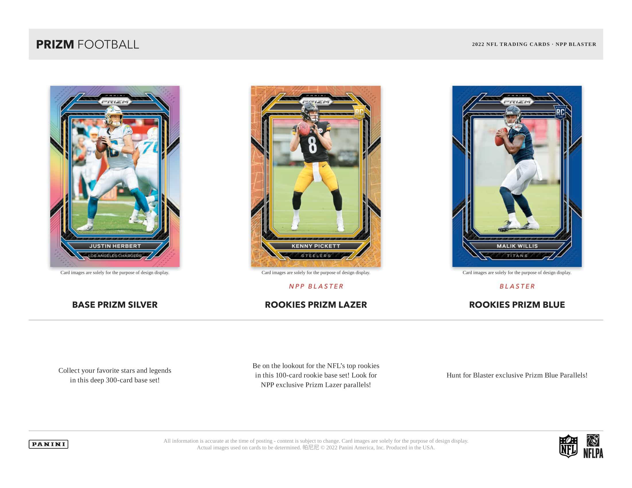 2022 Panini Prizm Football NFL Blaster Box
